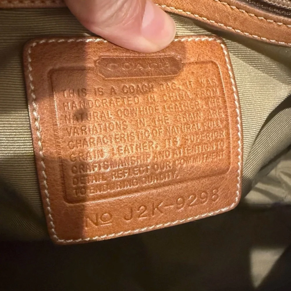 COACH Vintage Y2K Ergo Striped Leather Hobo Bag Shoulder 9298 Limited Edition! - Picture 4 of 6